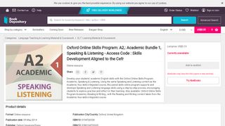 
                            5. Oxford Online Skills Program: A2,: Academic Bundle 1, Speaking ...