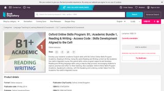 
                            6. Oxford Online Skills Program: B1,: Academic Bundle 1, Reading ...
