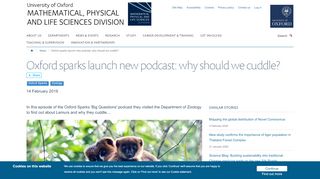 
                            12. Oxford sparks launch new podcast: why should we cuddle ...