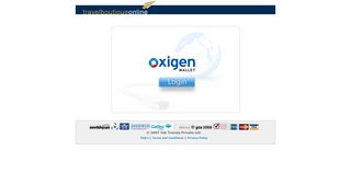 
                            3. Oxicash Login Page - Travel Boutique Online