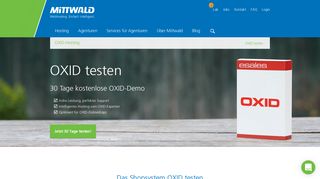 
                            12. OXID kostenlos und unverbindlich testen - Mittwald