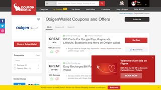 
                            1. Oxigen Wallet Offers - 50% Cashback using Promo Codes