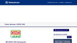 
                            5. OXXO GAS | Facturación Electrónica - FacturaTicket