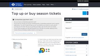 
                            5. Oyster online - Transport for London - Top up or ... - Oyster Card - TfL