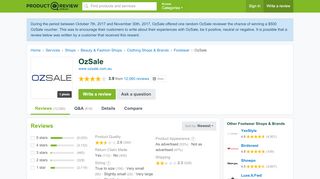 
                            13. OzSale Reviews - ProductReview.com.au