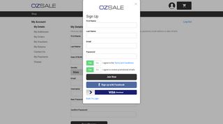 
                            5. Ozsale.com.au - My Account