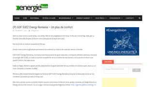 
                            8. (P) GDF SUEZ Energy Romania – Un plus de confort – Energie Live