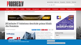 
                            7. [P] Infinite IT Solutions deschide prima filială din România | Revista ...