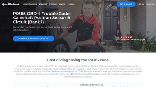 
                            6. P0365 OBD-II Trouble Code: Camshaft Position Sensor B Circuit ...