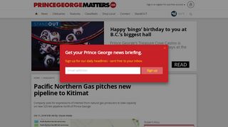 
                            13. Pacific Northern Gas pitches new pipeline to Kitimat ...