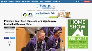 
                            7. Package deal: Free State seniors sign to play football at Kansas State ...