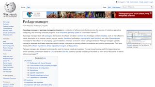 
                            9. Package manager - Wikipedia