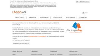 
                            9. PackagePay® - ein Service der LAVEGO AG erfolgreich gestartet ...