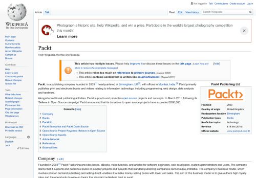 
                            12. Packt - Wikipedia