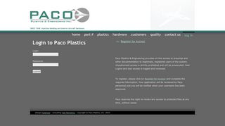 
                            8. Paco Plastics Login Page