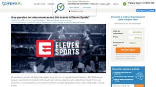 
                            10. Pacotes Telecomunicações com Eleven Sports | ComparaJá.pt