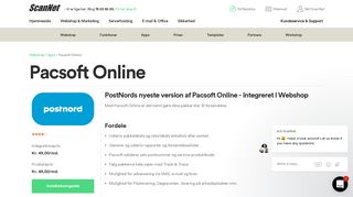
                            7. Pacsoft Online fra PostNord integreret i din webshop - ScanNet