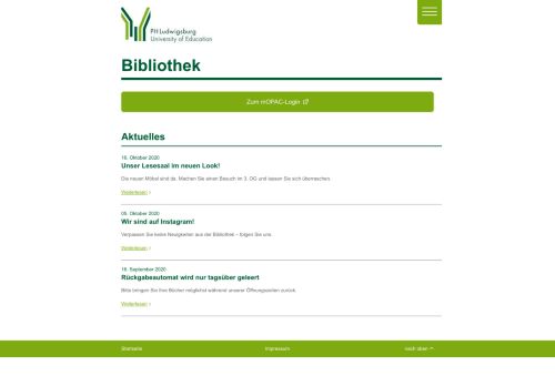 
                            5. Pädagogische Hochschulbibliothek - Mobile Version - PH Ludwigsburg