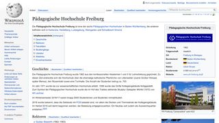 
                            9. Pädagogische Hochschule Freiburg – Wikipedia
