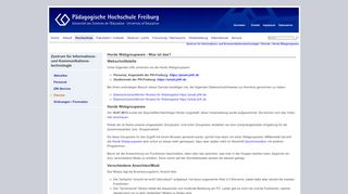 
                            6. Pädagogische Hochschule Freiburg: ZIK: Horde Webgroupware