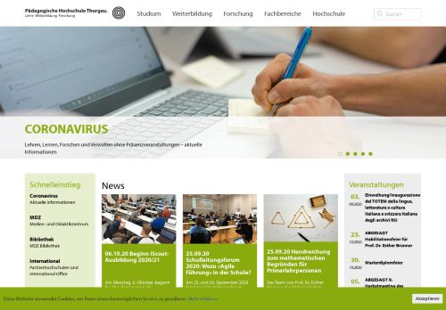 
                            1. Pädagogische Hochschule Thurgau: Webseite