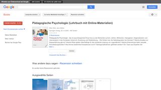 
                            13. Pädagogische Psychologie (Lehrbuch mit Online-Materialien)