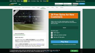 
                            3. Paddy Power™ Games Promos | 30 Free Spins for New Customers