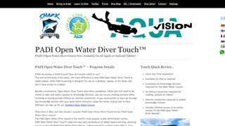 
                            13. PADI Open Water Diver Touch | Dive Theory on Apple or Android Tablet