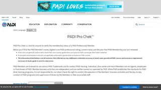 
                            4. PADI Pro Chek