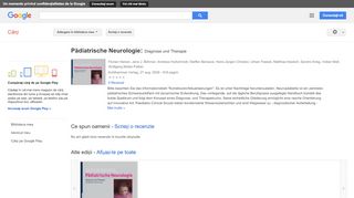 
                            12. Pädiatrische Neurologie: Diagnose und Therapie - Rezultate Google Books