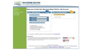 
                            1. Padre Dam Municipal Water District - My Account - OnlineBiller