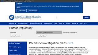 
                            13. Paediatric investigation plans | European Medicines Agency