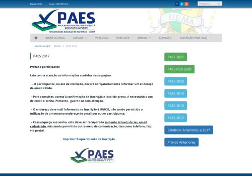 
                            10. PAES 2017 - Paes.uema