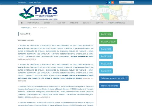 
                            8. PAES 2018 - PAES UEMA