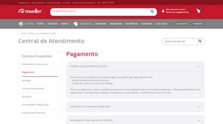 
                            5. Pagamento - Central de Atendimento | Loja Mueller