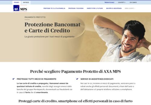 
                            13. Pagamento Protetto - Protezione Carte di Credito - AXA-MPS