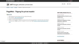 
                            10. PagaWeb - Tilgang fra privat maskin | UiT