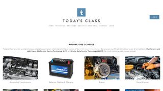 
                            3. (Page) AUTOMOTIVE COURSES — Today's Class