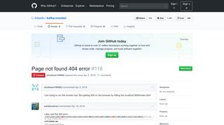 
                            7. Page not found 404 error · Issue #116 · linkedin/kafka-monitor · GitHub
