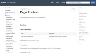 
                            3. Page Photos - Facebook for Developers
