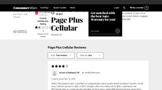 
                            7. Page Plus Cellular 215 Reviews (with Ratings) | ConsumerAffairs
