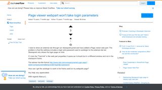 
                            13. Page viewer webpart won't take login parameters - Stack Overflow