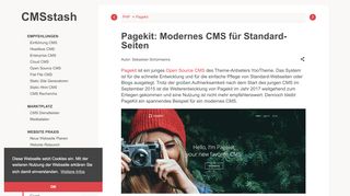 
                            10. Pagekit: Modernes CMS für Standard-Seiten | CMSstash