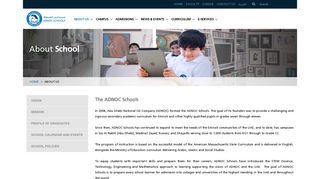 
                            5. Pages - About School - ADNOC Schools