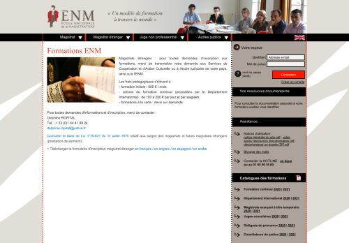 
                            6. Pages - Formations ENM - formation.enm.justice.fr