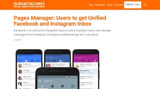 
                            8. Pages Manager: Users to get Unified Facebook and Instagram Inbox ...