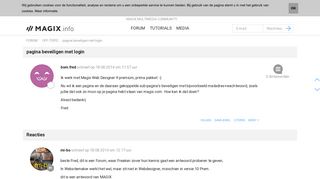 
                            4. pagina beveiligen met login - MAGIX.info