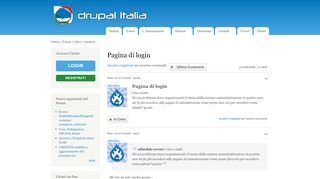 
                            3. Pagina di login | Drupal Italia