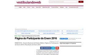 
                            7. Página do Participante do Enem 2016 - Vestibulando Web