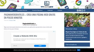 
                            10. paginawebgratis.es – Crea una página web gratis en pocos minutos